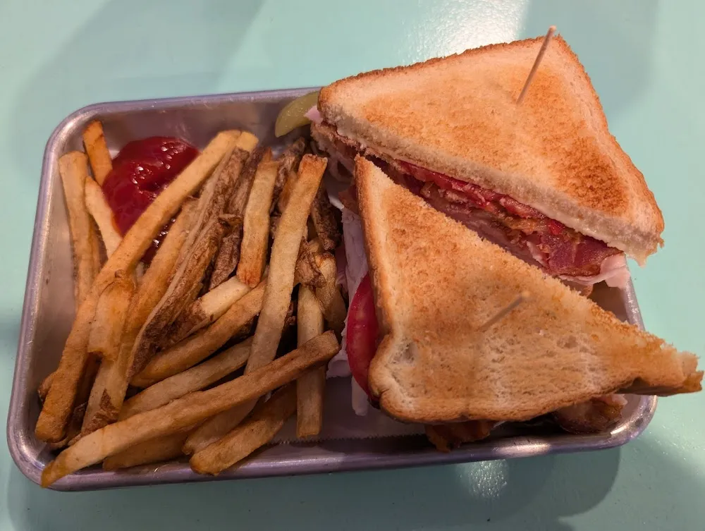 Club Sandwich and Fresh Cut Fries
